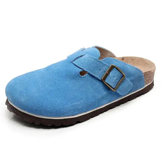 Baotou Women Closed Toe Cork Slippers,Comfort Women Shoes - MaribelaShop2
