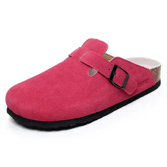 Baotou Women Closed Toe Cork Slippers,Comfort Women Shoes - MaribelaShop2