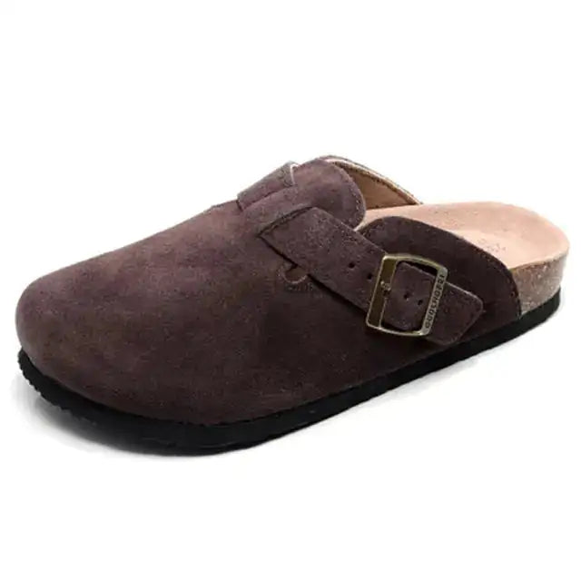 Baotou Women Closed Toe Cork Slippers,Comfort Women Shoes - MaribelaShop2