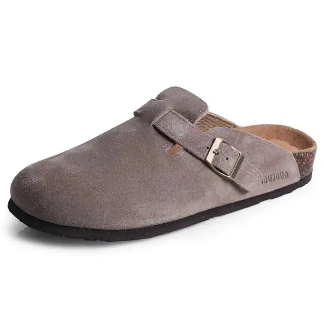 Baotou Women Closed Toe Cork Slippers,Comfort Women Shoes - MaribelaShop2