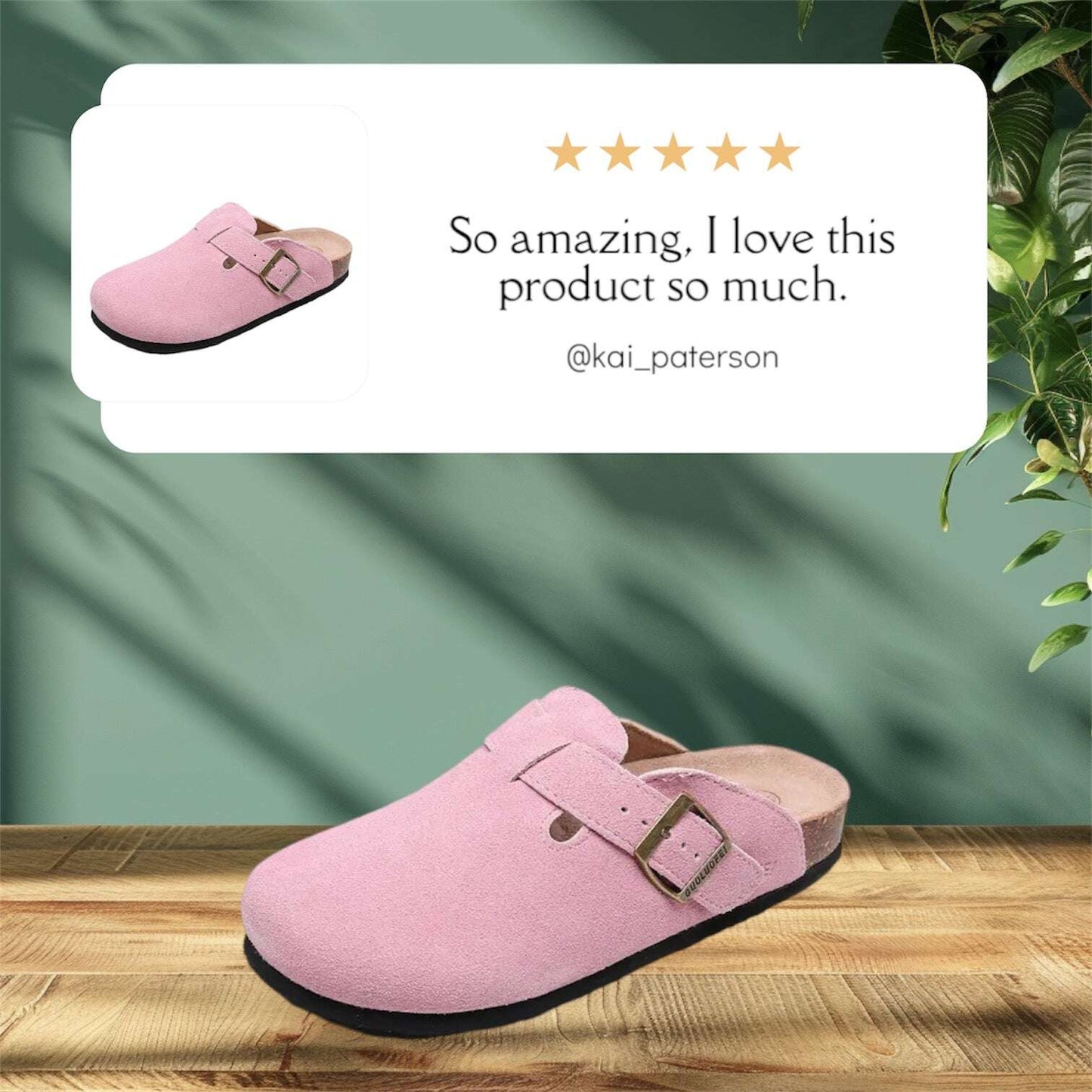 Baotou Women Closed Toe Cork Slippers,Comfort Women Shoes - MaribelaShop2