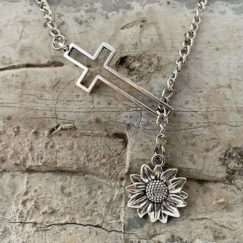 Cross Chain Necklace, Gift for mom, Gift for her, Necklace Gift. - MaribelaShop2