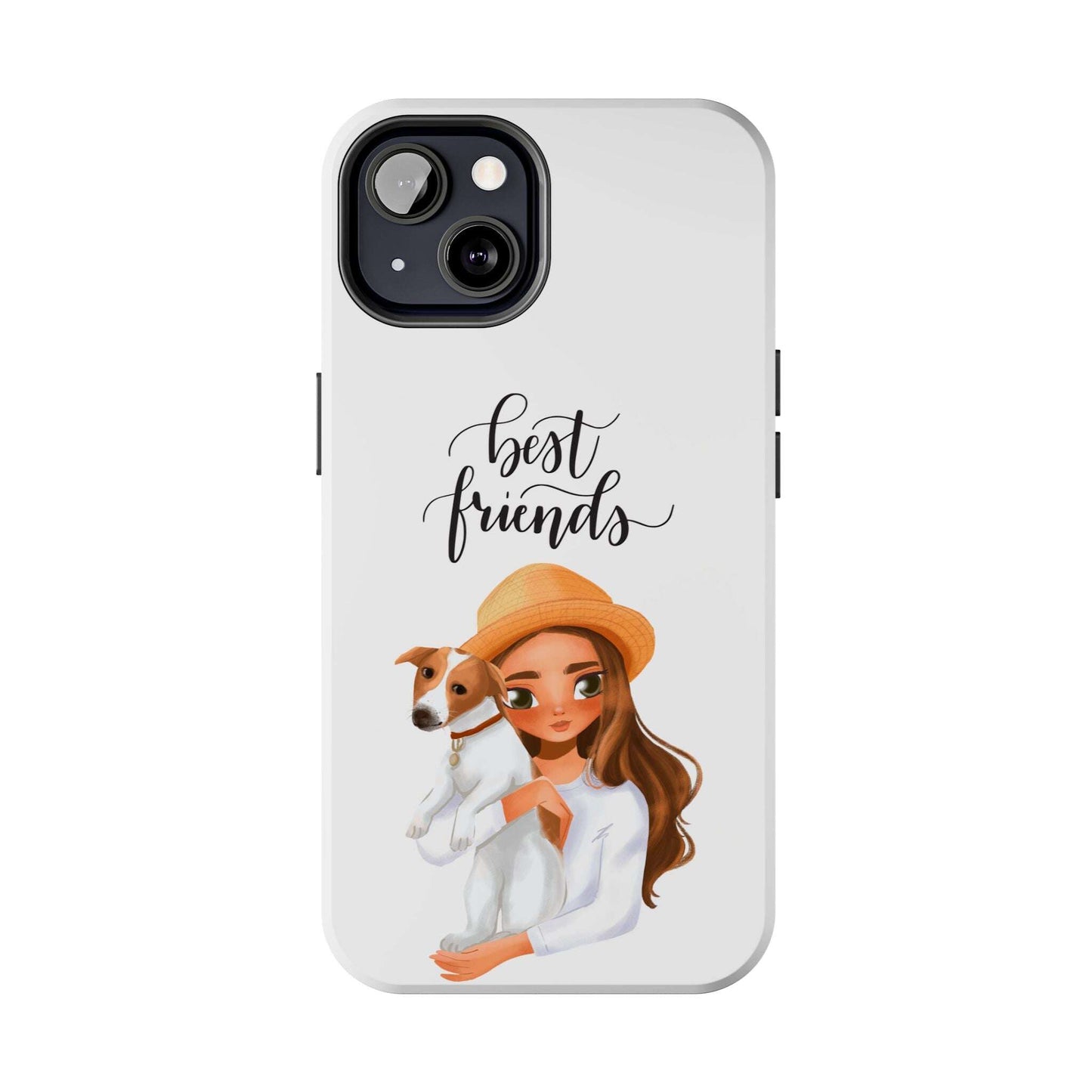 Custom Best Friend, Girl/ Dog Design Tough Phone Cases - MaribelaShop2
