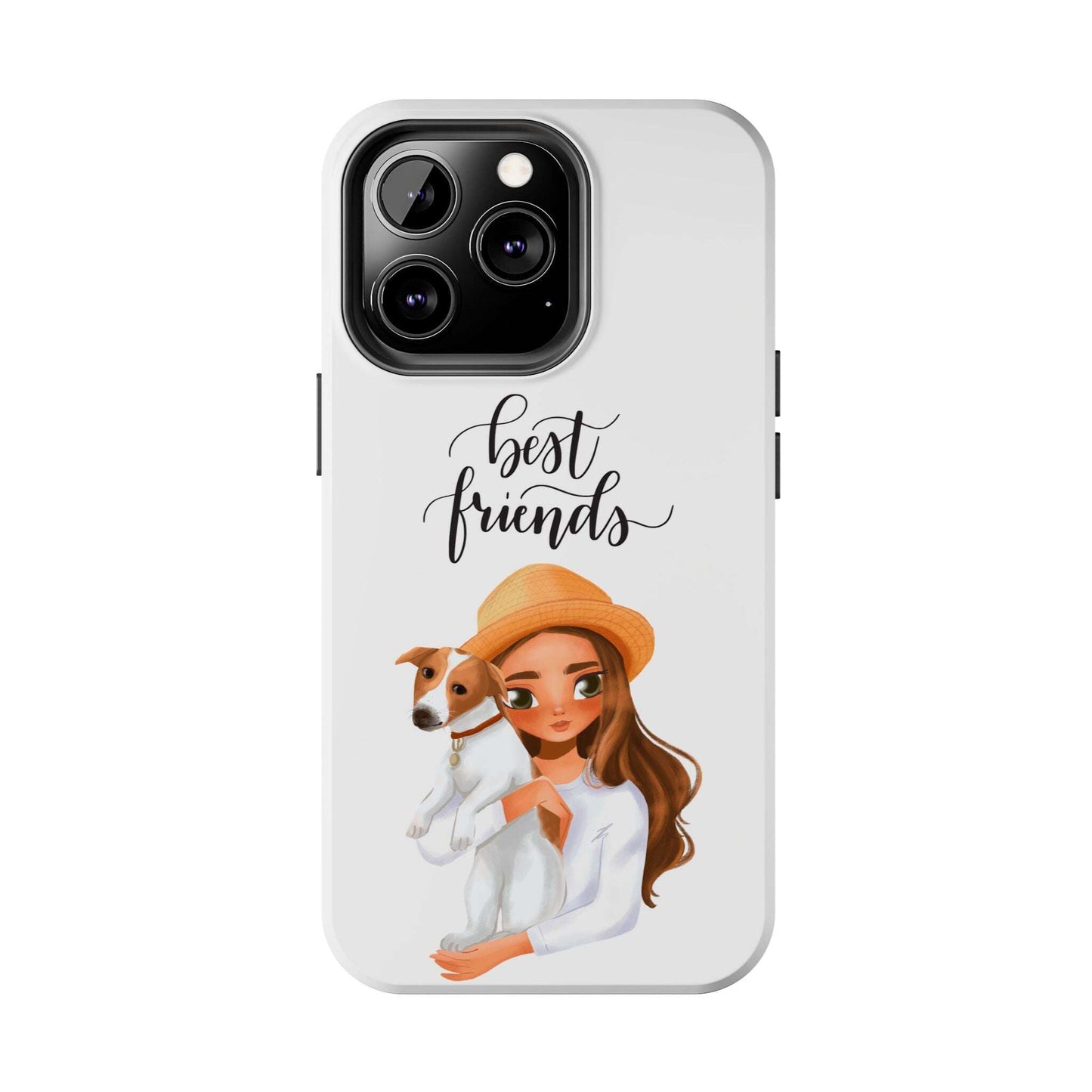 Custom Best Friend, Girl/ Dog Design Tough Phone Cases - MaribelaShop2