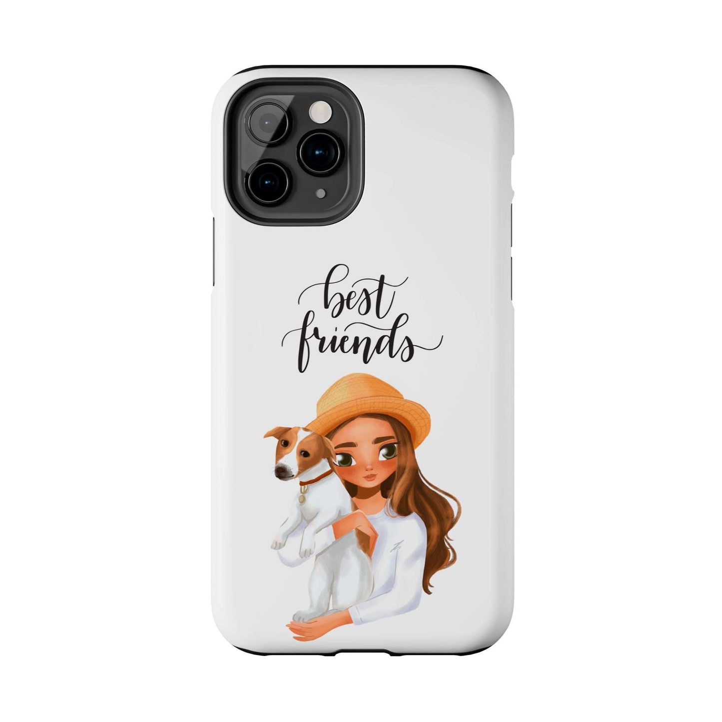 Custom Best Friend, Girl/ Dog Design Tough Phone Cases - MaribelaShop2