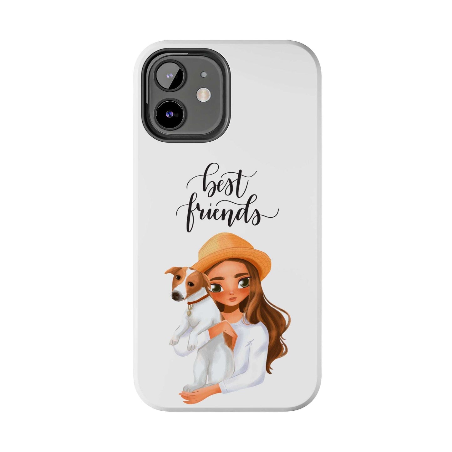 Custom Best Friend, Girl/ Dog Design Tough Phone Cases - MaribelaShop2