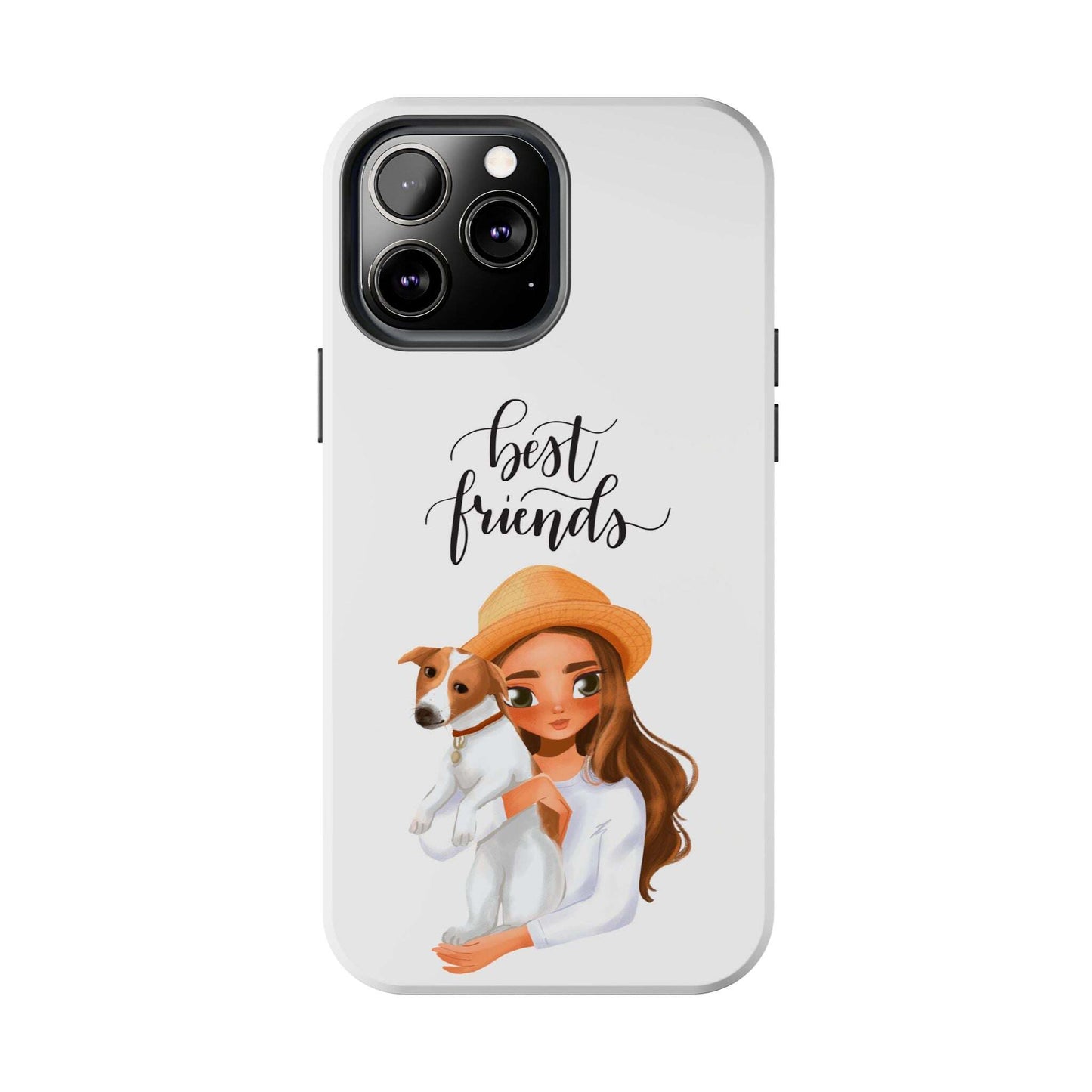 Custom Best Friend, Girl/ Dog Design Tough Phone Cases - MaribelaShop2