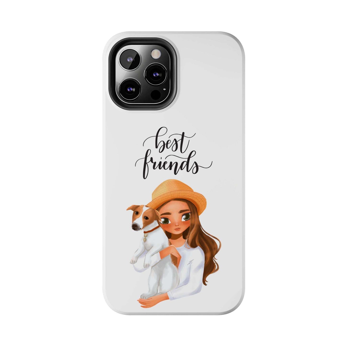 Custom Best Friend, Girl/ Dog Design Tough Phone Cases - MaribelaShop2