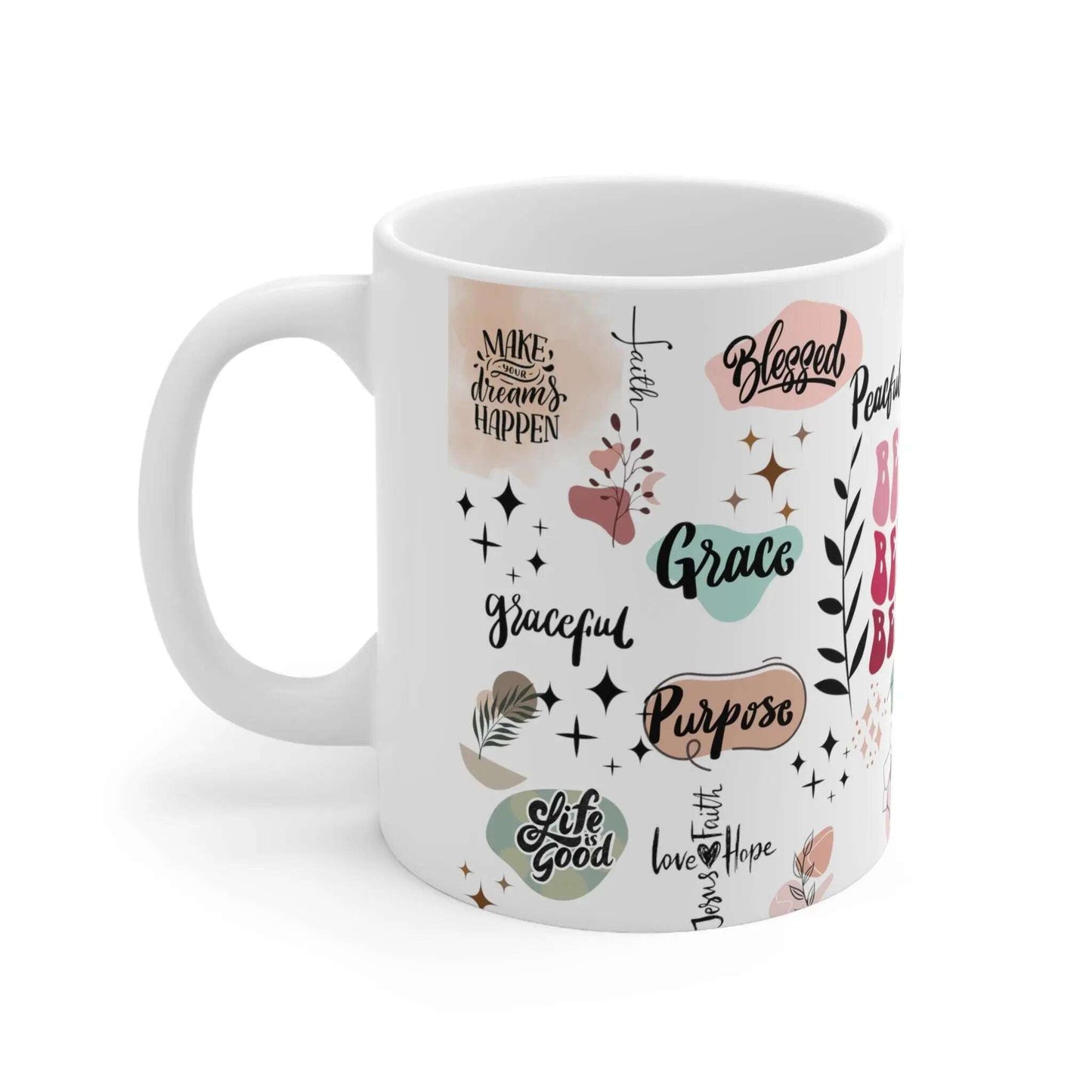 Custom, Daily Reminder Mug for Coffee, Warm mug, Gift, Ceramic Coffee Cups, 11 Oz - MaribelaShop2
