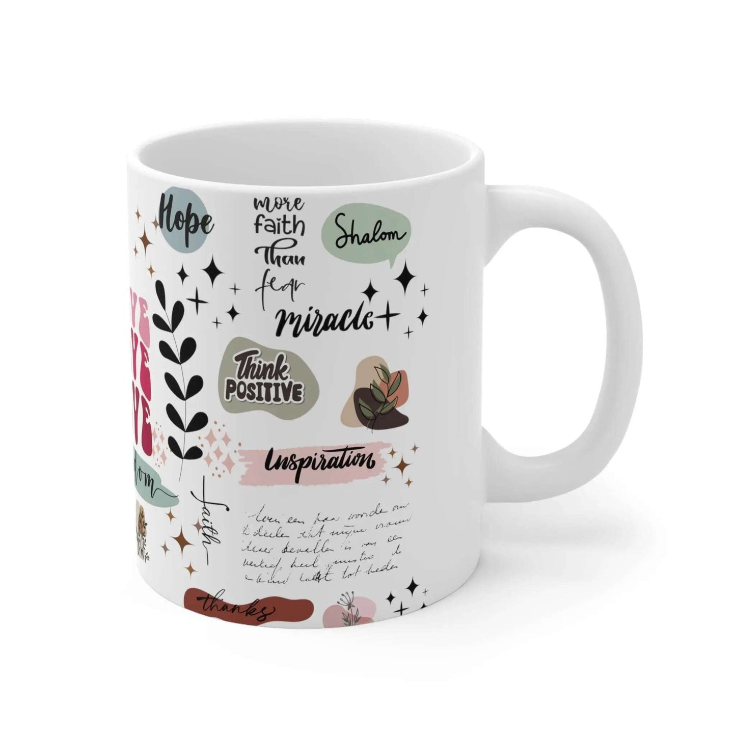 Custom, Daily Reminder Mug for Coffee, Warm mug, Gift, Ceramic Coffee Cups, 11 Oz - MaribelaShop2