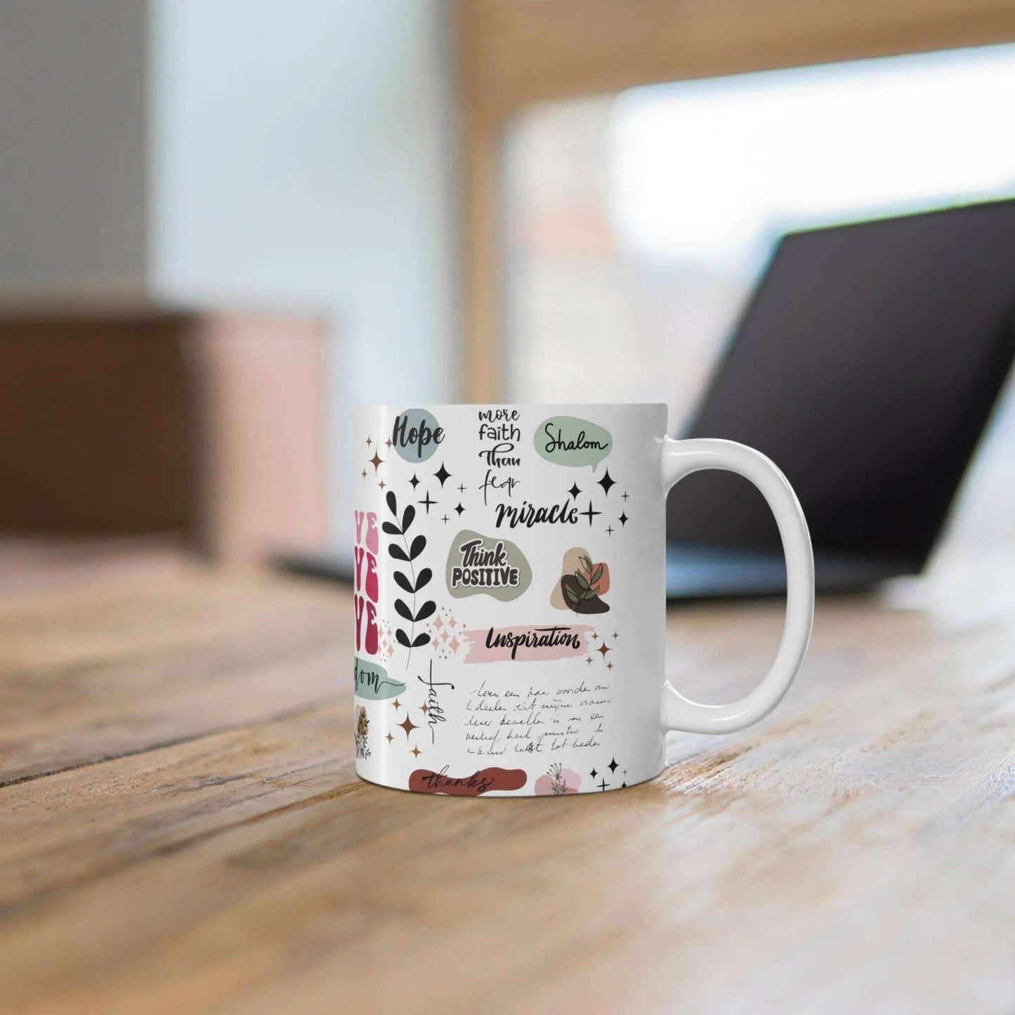 Custom, Daily Reminder Mug for Coffee, Warm mug, Gift, Ceramic Coffee Cups, 11 Oz - MaribelaShop2
