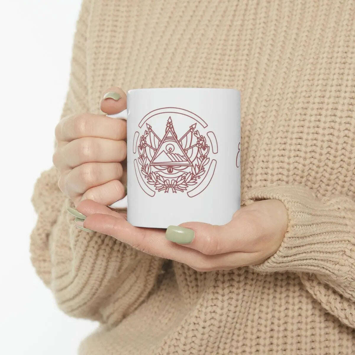 Custom mug El Salvador design,Personalized, Gift For Mom, Ceramic Mug, 11Oz - MaribelaShop2