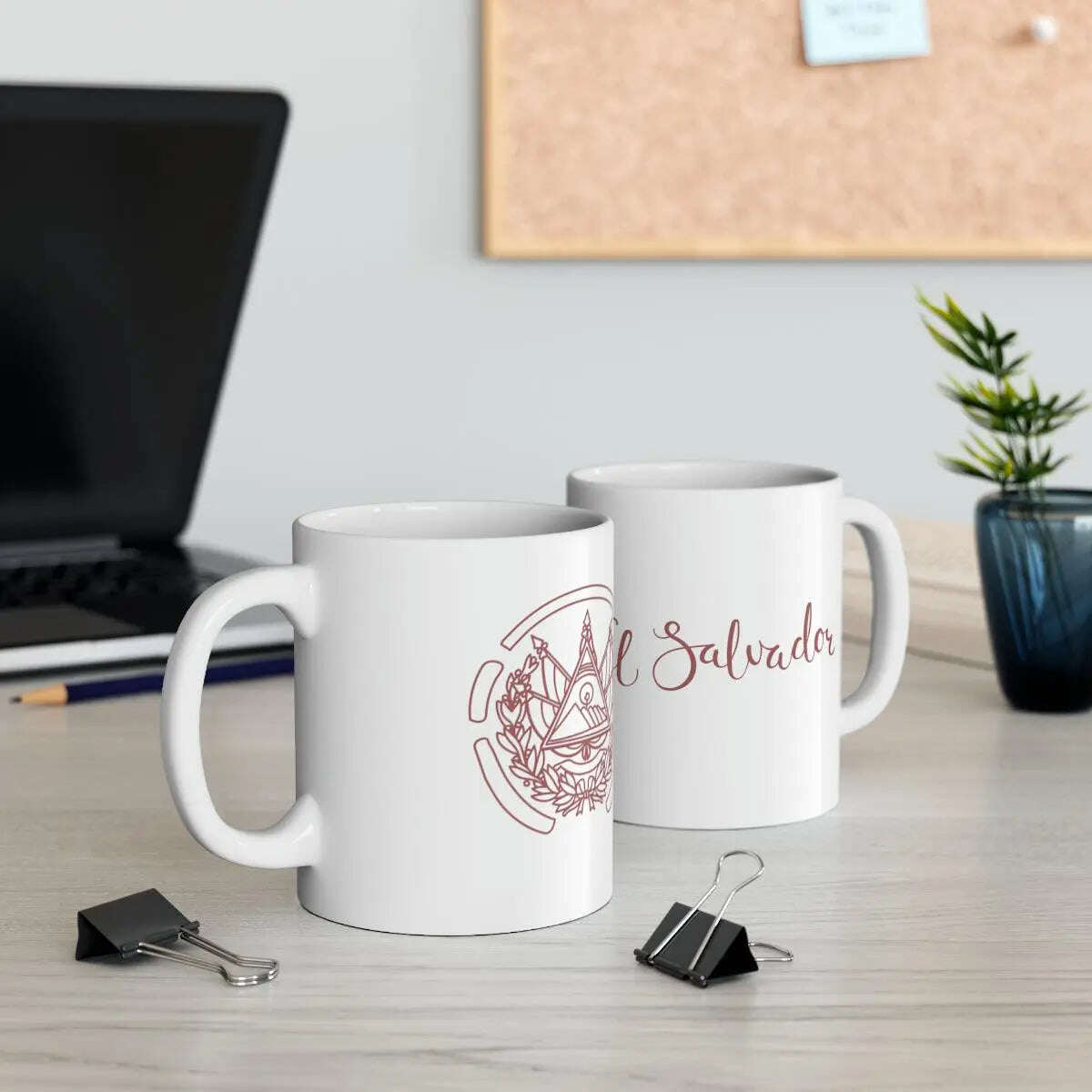 Custom mug El Salvador design,Personalized, Gift For Mom, Ceramic Mug, 11Oz - MaribelaShop2