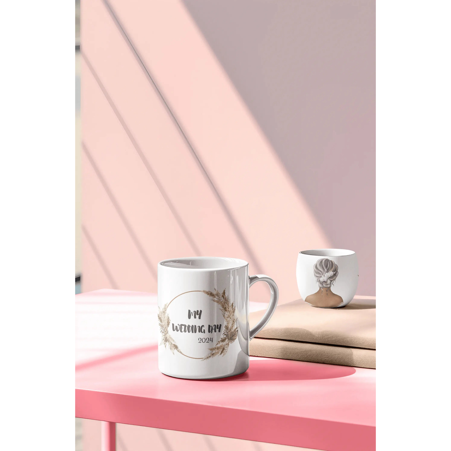 Custom mug Wedding Day Design ,Gift for Mom, Personalized Mug Perfect Gift For Friends ,15oz - MaribelaShop2