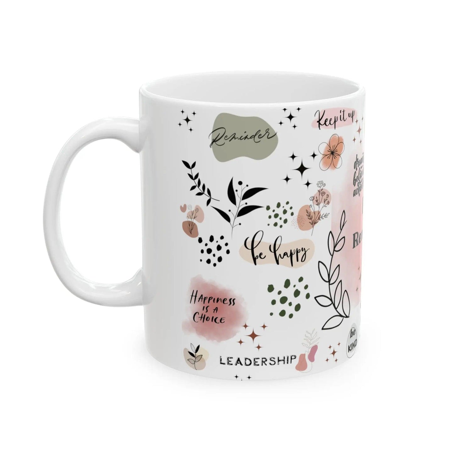 Daily Reminder Mug, Affirmation mug, Self Love Mug, Positive Vibes Mug,Inspirational Saying Ceramic Mug, 11oz - MaribelaShop2