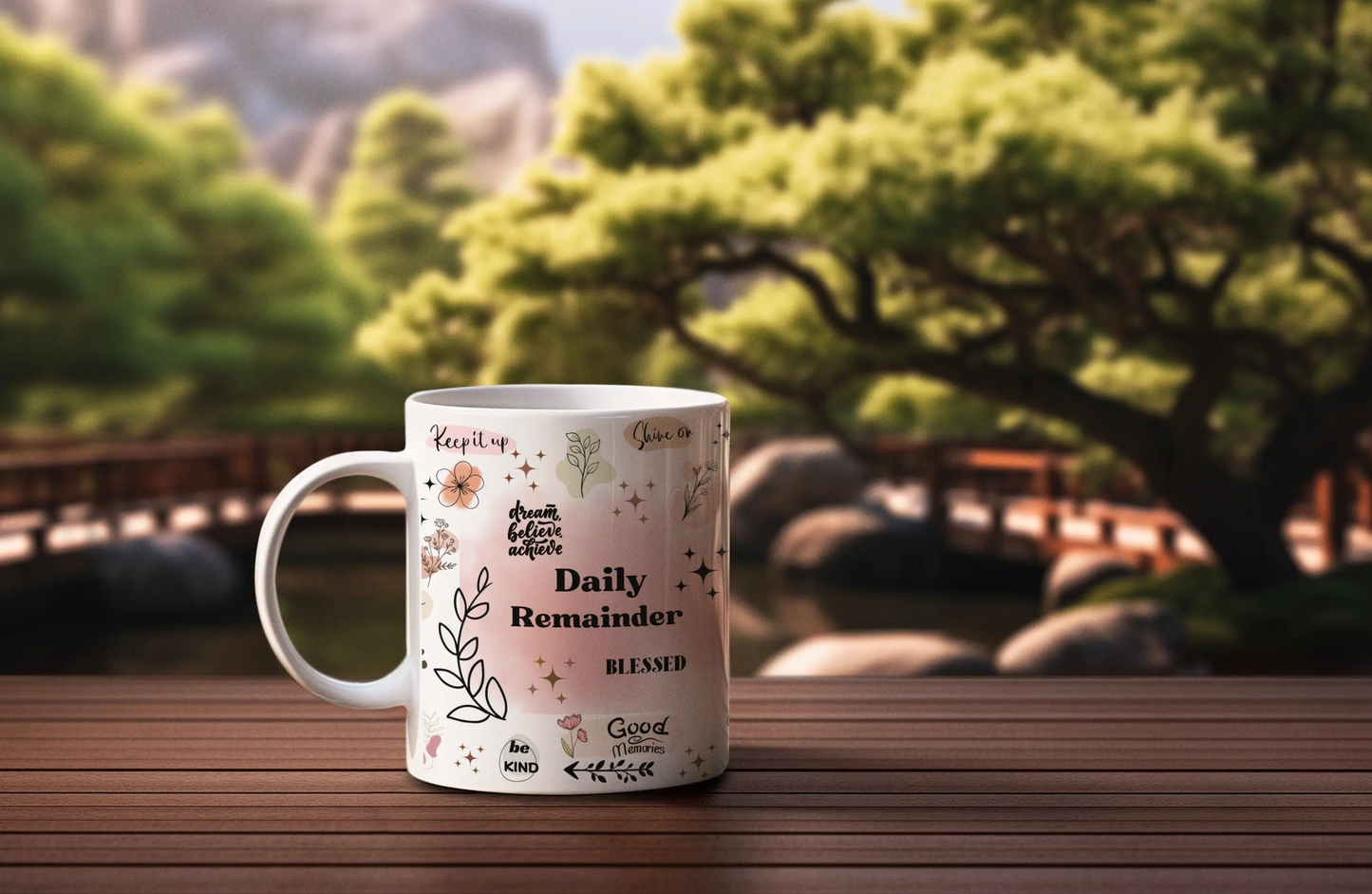 Daily Reminder Mug, Affirmation mug, Self Love Mug, Positive Vibes Mug,Inspirational Saying Ceramic Mug, 11oz - MaribelaShop2