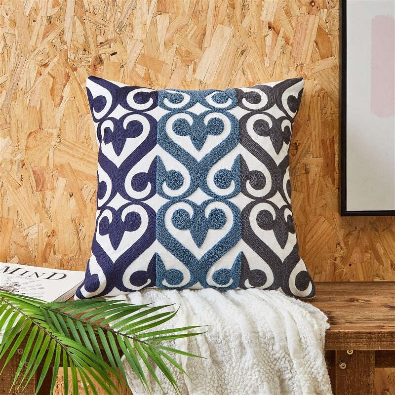 Embroidered Cushion Embroidered Pillow Cover - MaribelaShop2