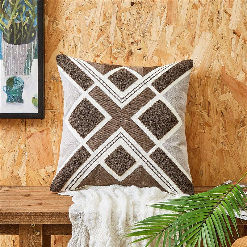Embroidered Cushion Embroidered Pillow Cover - MaribelaShop2