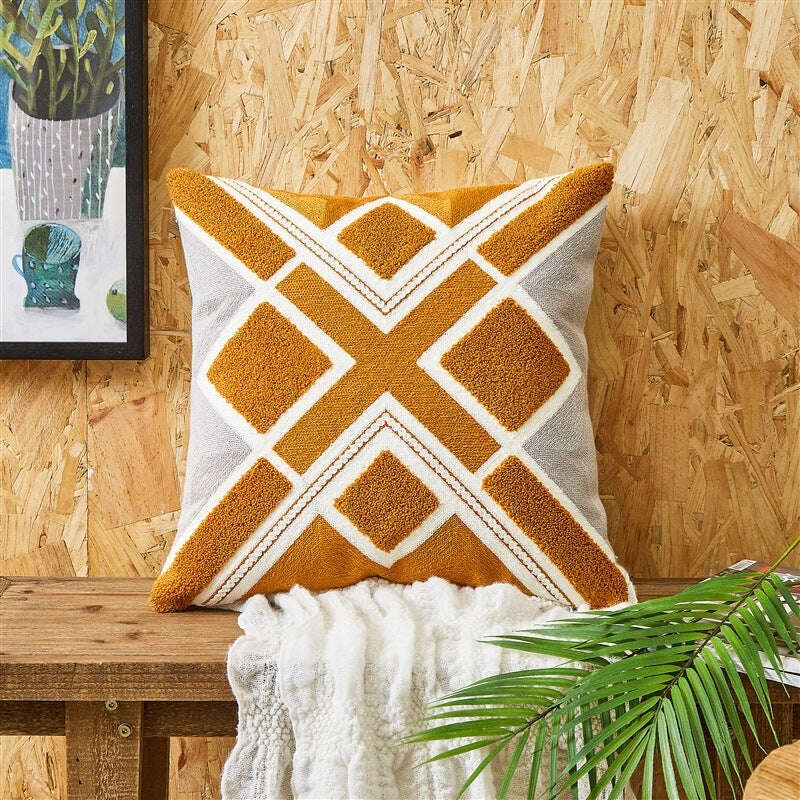 Embroidered Cushion Embroidered Pillow Cover - MaribelaShop2