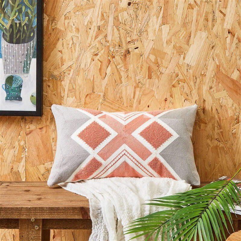 Embroidered Cushion Embroidered Pillow Cover - MaribelaShop2