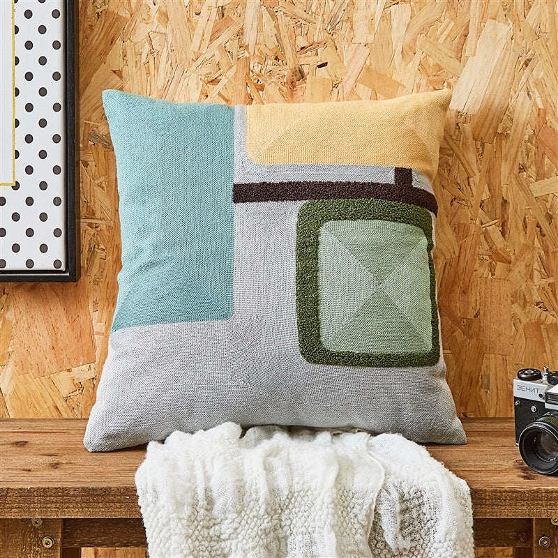 Embroidered Cushion Embroidered Pillow Cover - MaribelaShop2