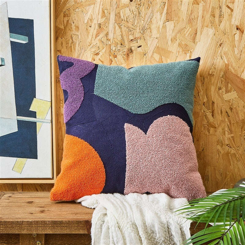 Embroidered Cushion Embroidered Pillow Cover - MaribelaShop2