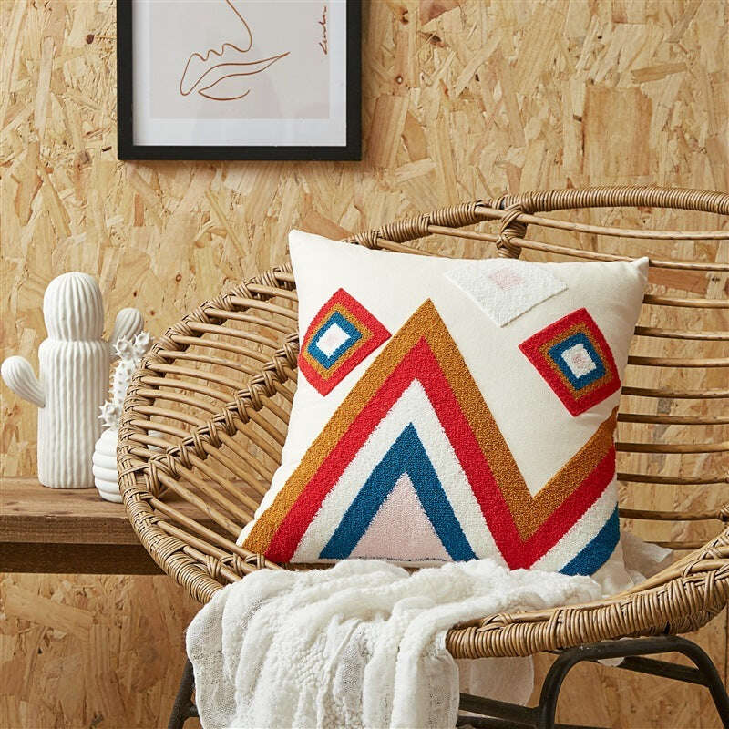 Embroidered Cushion Embroidered Pillow Cover - MaribelaShop2