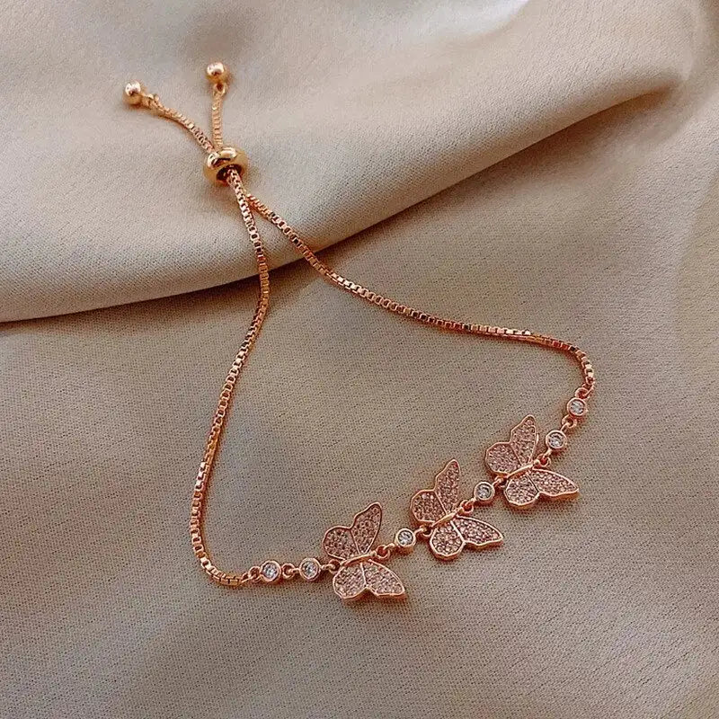 Fashion New Butterfly Crystal Zircon Bracelet/ FREE SHIPPING - MaribelaShop2