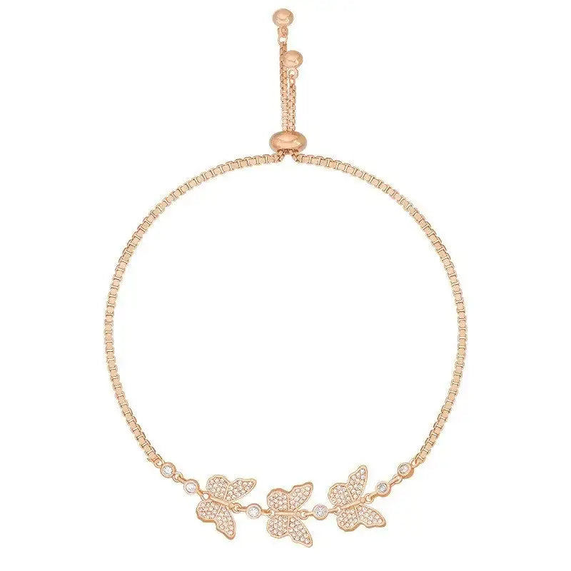 Fashion New Butterfly Crystal Zircon Bracelet/ FREE SHIPPING - MaribelaShop2