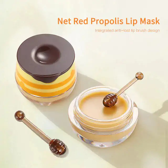Honey Jar Lip Mask: Moisturizing Propolis Formula ( FREE SHIPPING) - MaribelaShop2