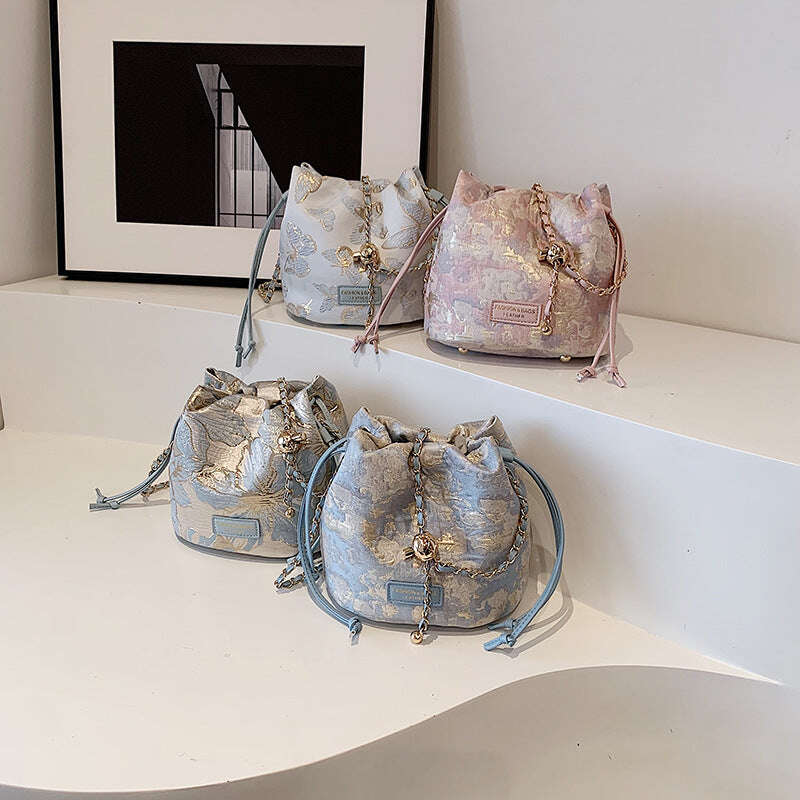 Women's Woven Embroidered Jacquard Chain Crossbody Bag,Korean Style. - MaribelaShop2