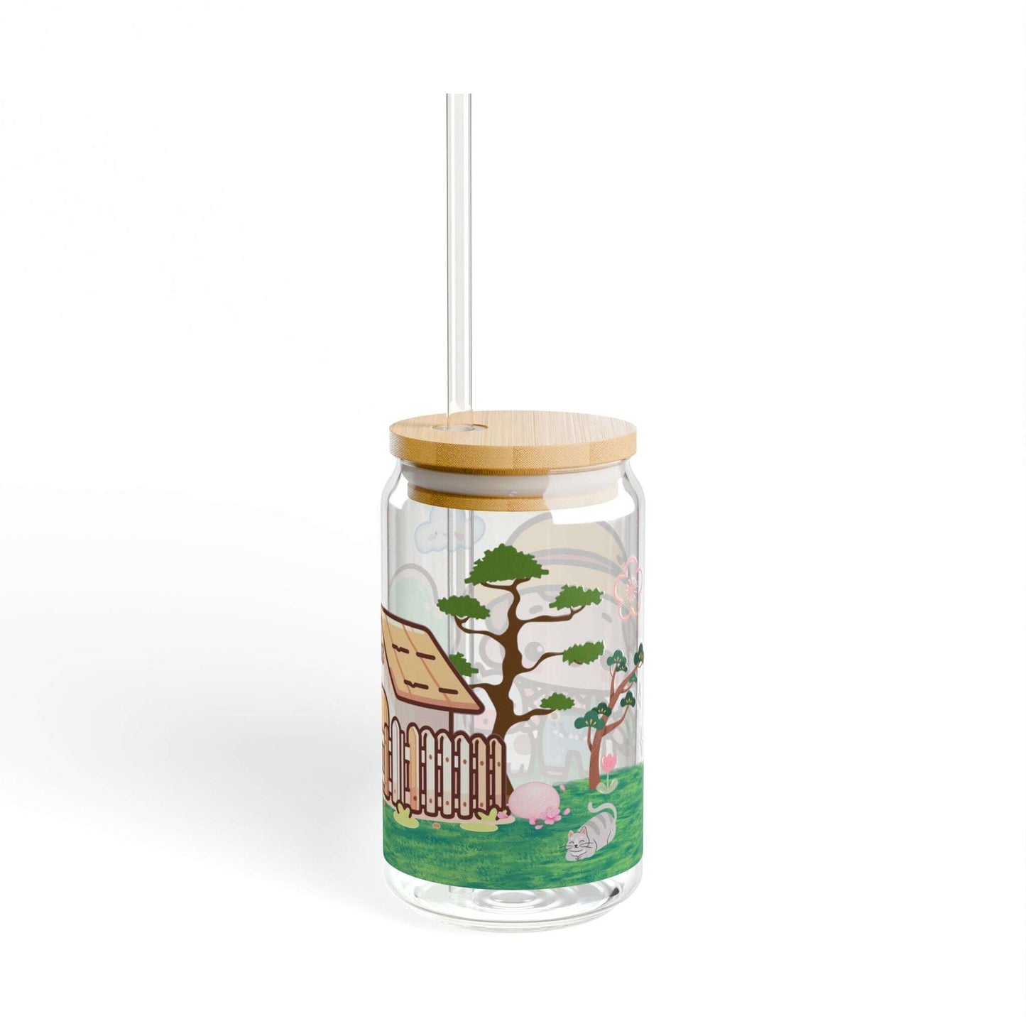 16oz ‘ Little Farmer, Glass Tumbler - MaribelaShop2