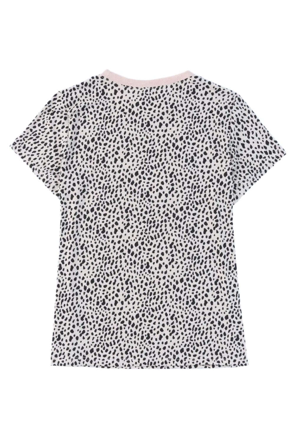 MAMA Animal Print Round Neck Short Sleeve T-Shirt, Women blouse for mom,Women Top Casual - MaribelaShop2