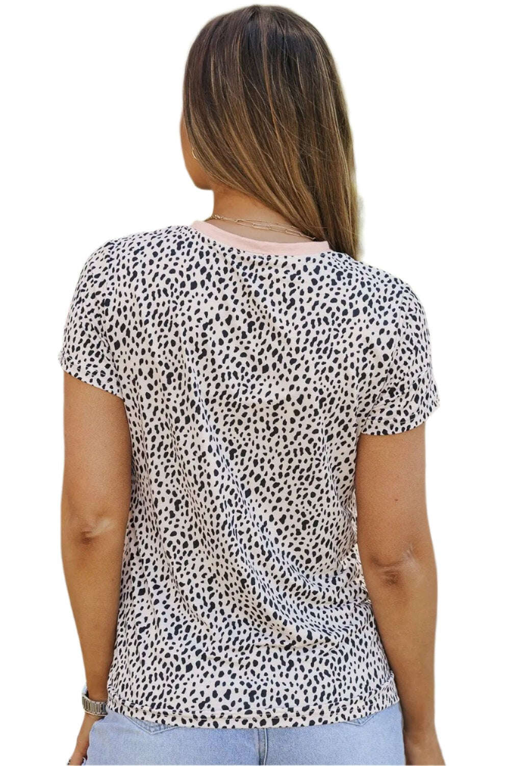 MAMA Animal Print Round Neck Short Sleeve T-Shirt, Women blouse for mom,Women Top Casual - MaribelaShop2