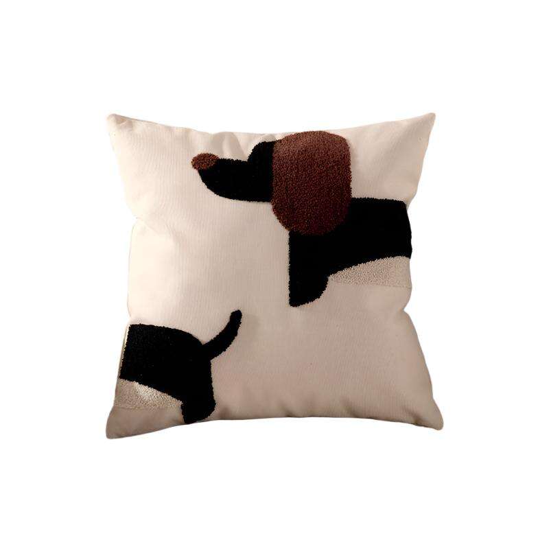 Modern Simple Household Canvas Embroidered Pillow Cover - MaribelaShop2