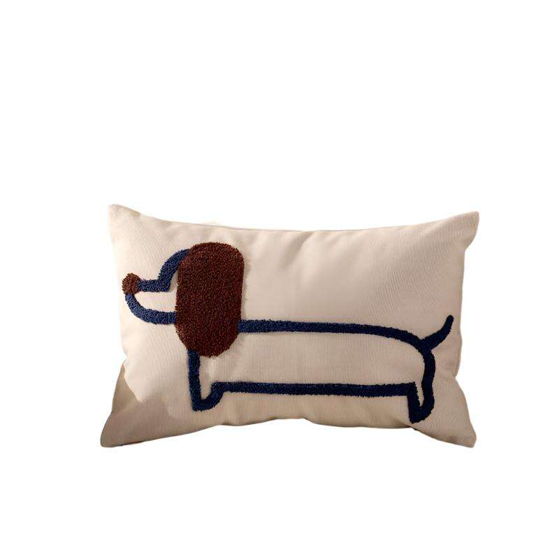 Modern Simple Household Canvas Embroidered Pillow Cover - MaribelaShop2