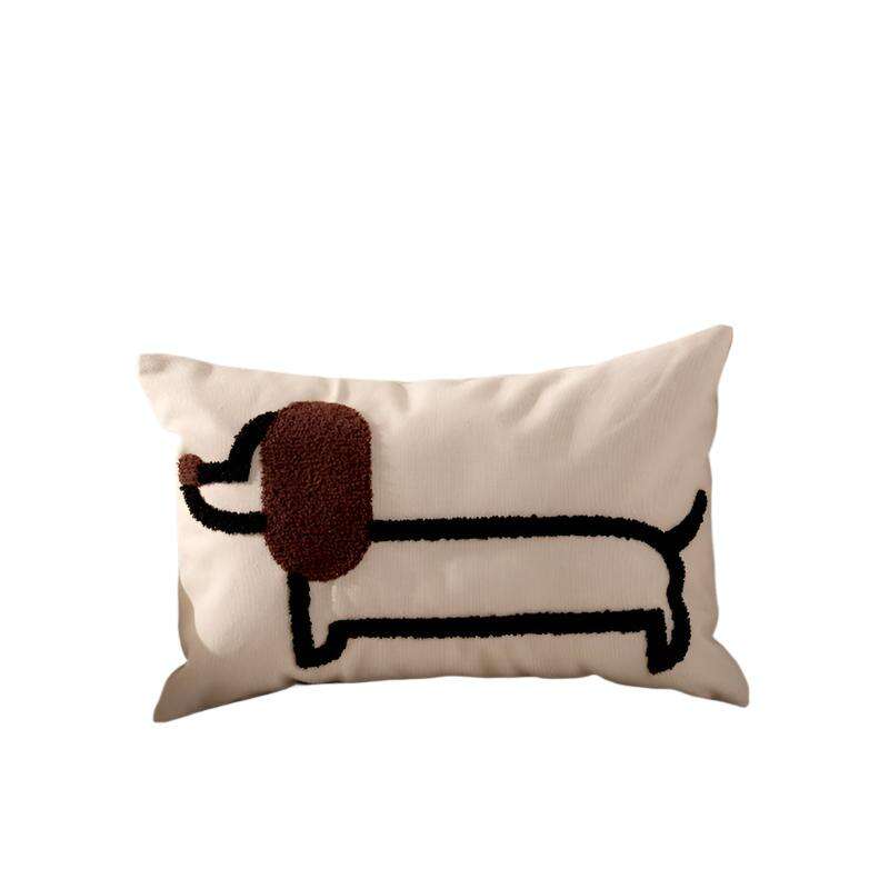Modern Simple Household Canvas Embroidered Pillow Cover - MaribelaShop2
