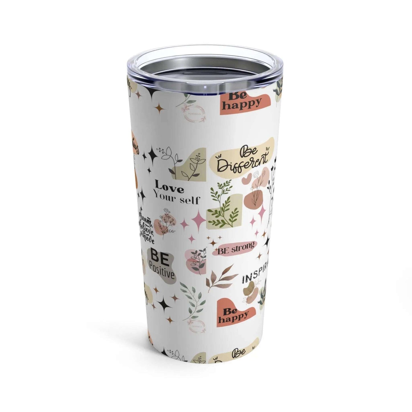 Personalized, Daily Reminder, Boho flowers,mom Gift, Custom, Friend Gift, Sister Gift, Tumbler 20oz(N) - MaribelaShop2