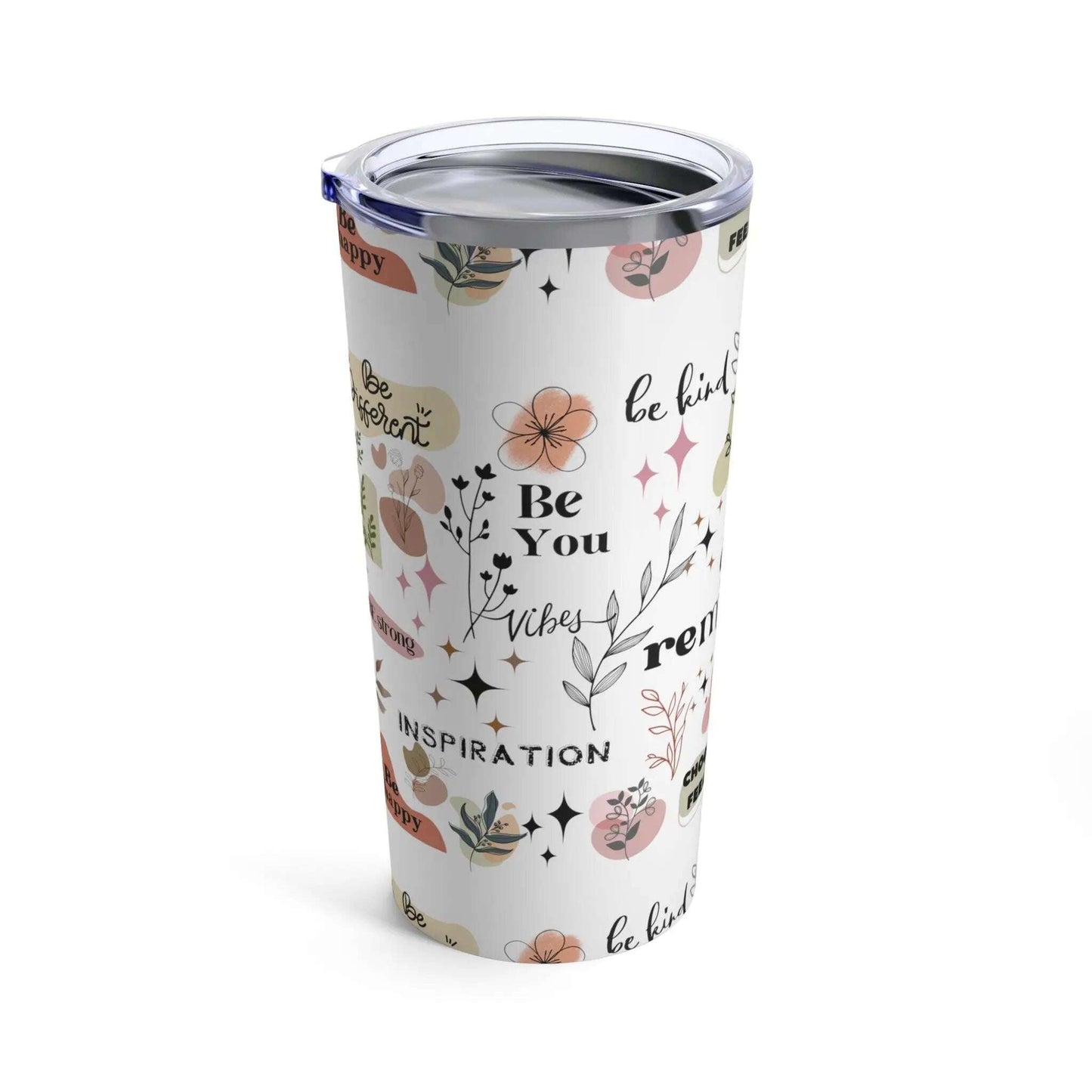 Personalized, Daily Reminder, Boho flowers,mom Gift, Custom, Friend Gift, Sister Gift, Tumbler 20oz(N) - MaribelaShop2