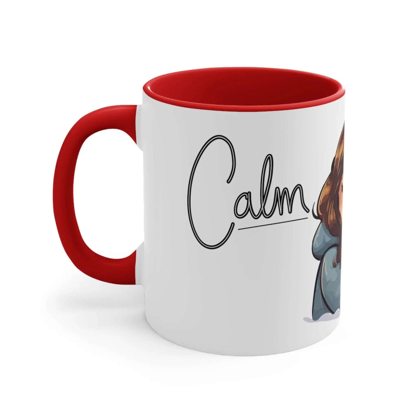 Personalized, Girl & Cat Decoration, Gift for mom, Coffee mug,Ceramic Mug 11 Oz(N) - MaribelaShop2