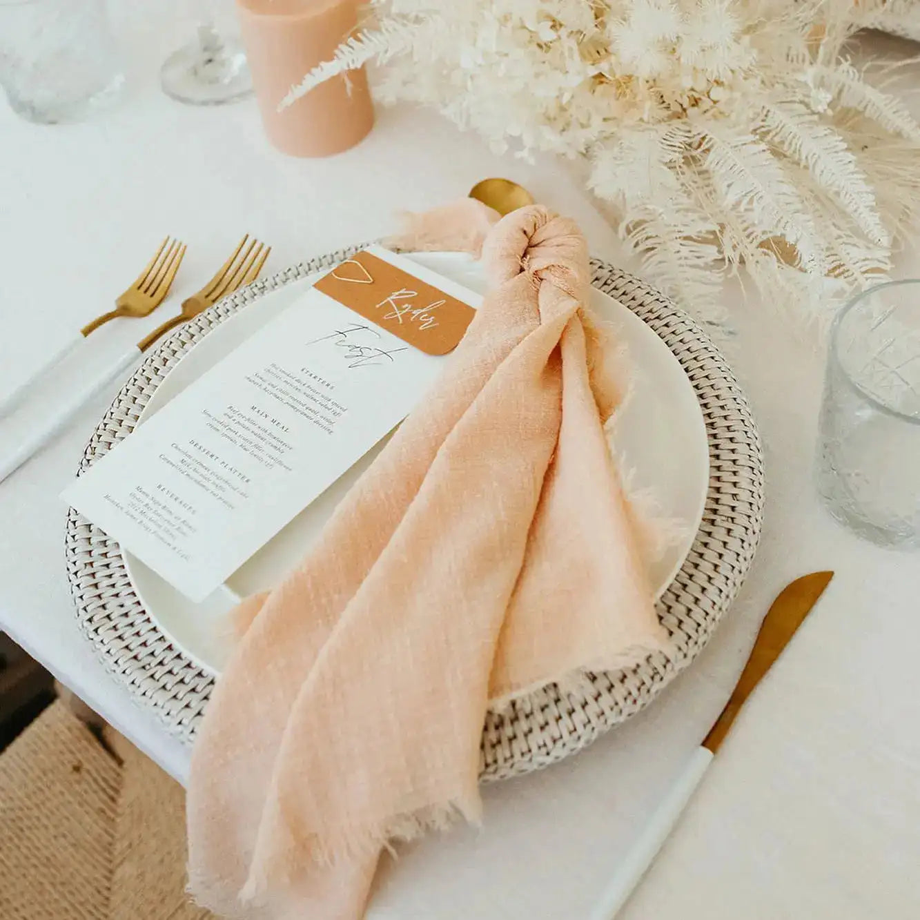 Pink Gauze Cotton Napkin,Table Decorative,Party Cloth Napkin, - MaribelaShop2