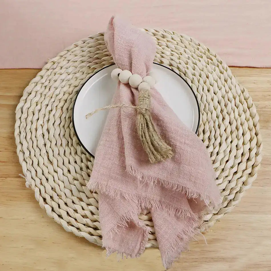 Pink Gauze Cotton Napkin,Table Decorative,Party Cloth Napkin, - MaribelaShop2