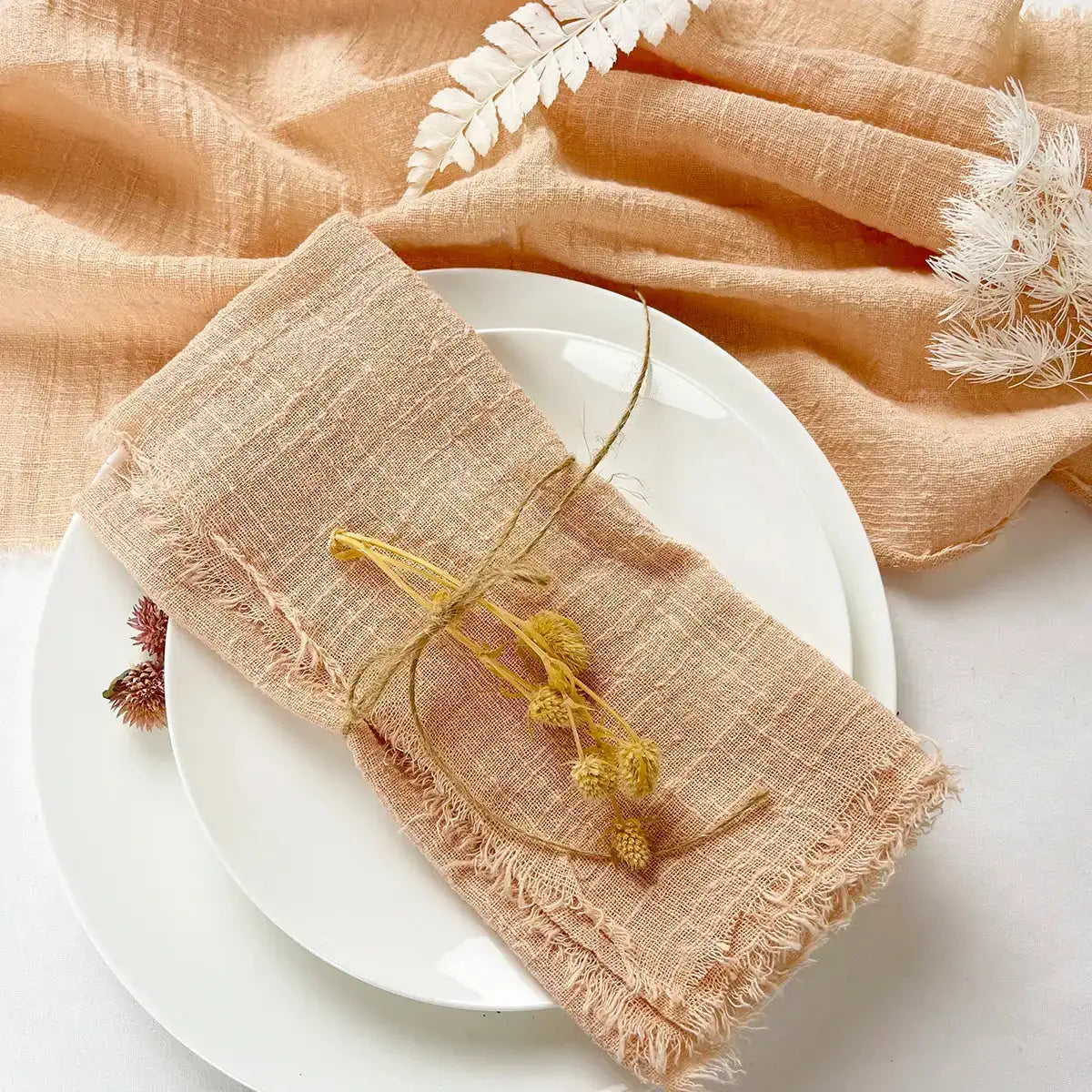 Pink Gauze Cotton Napkin,Table Decorative,Party Cloth Napkin, - MaribelaShop2