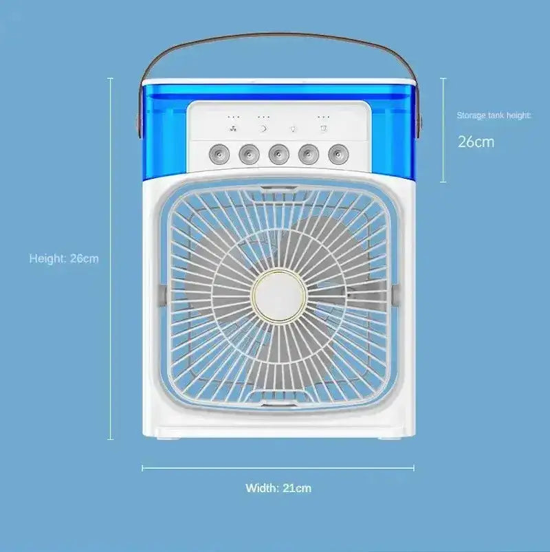 Portable Humidifier Air Cooler, Three-Speed Fa Settings For Customizable Comfort. - MaribelaShop2
