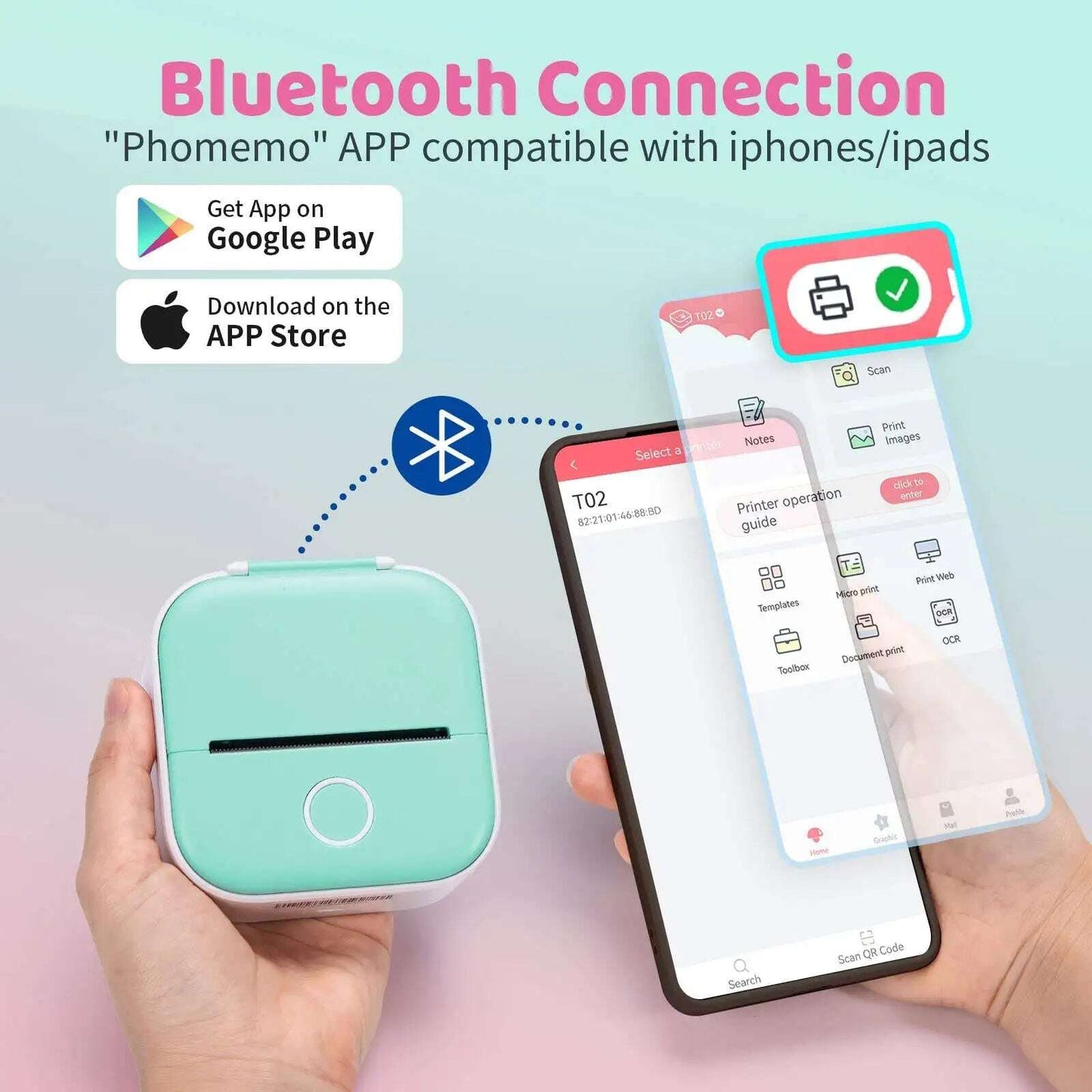 Portable Mini Thermal Label Printer - MaribelaShop2