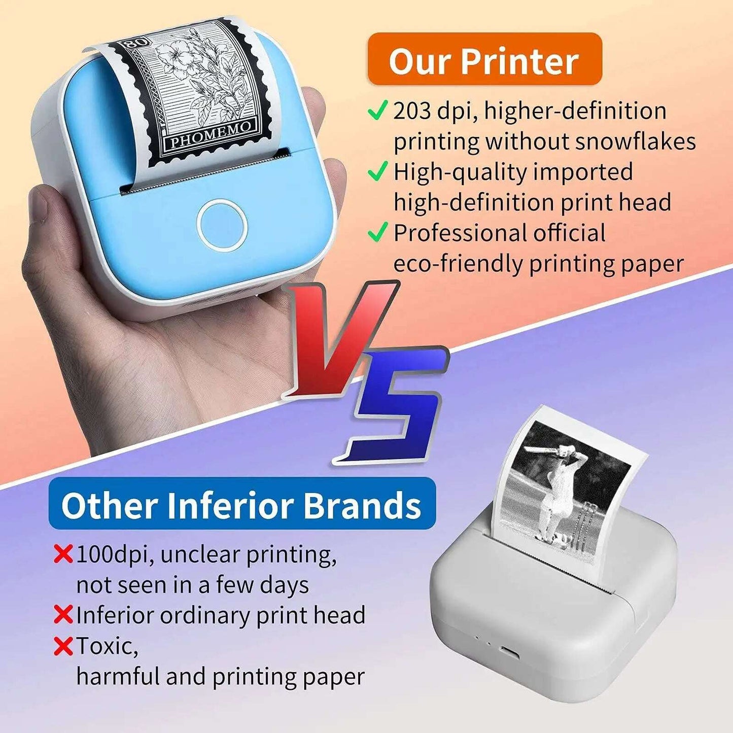 Portable Mini Thermal Label Printer - MaribelaShop2