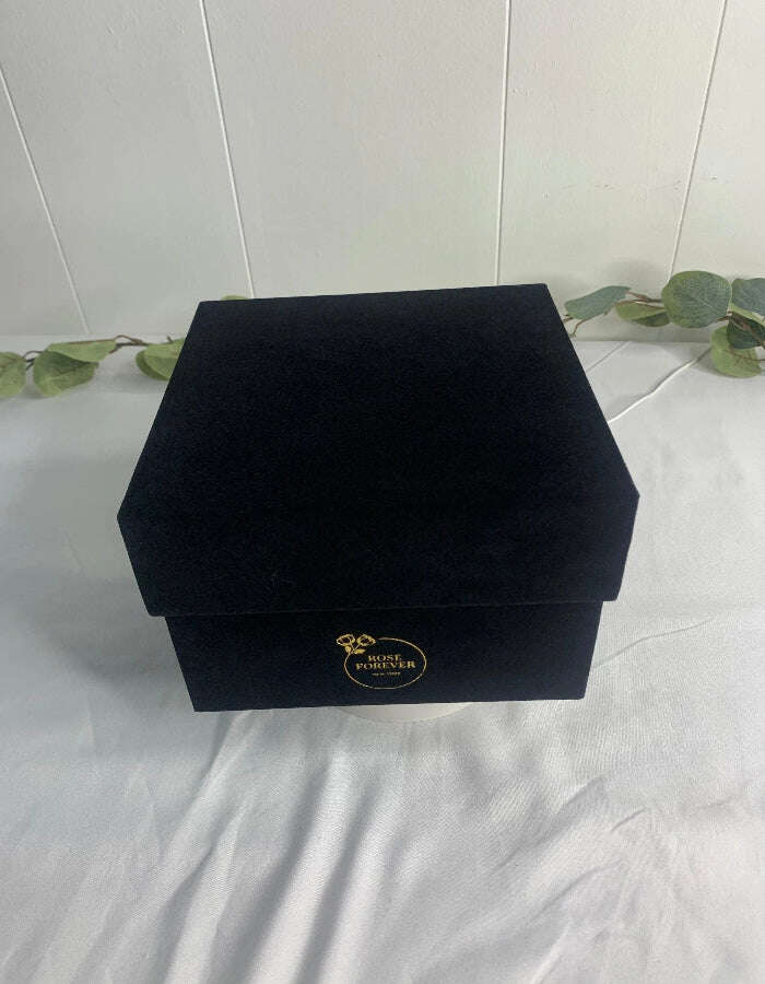 Rose Forever - Essential Black Velvet Red, Preserved Rose Gift. - MaribelaShop2