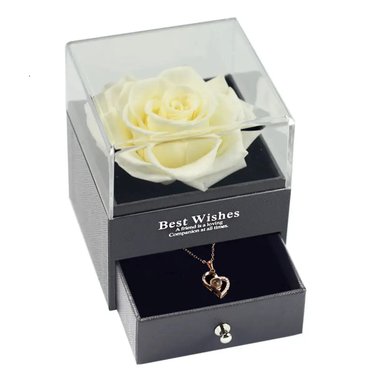 Preserved Rose Jewelry Box Necklace - MaribelaShop2