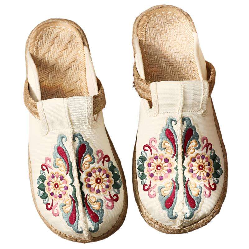 Style Embroidered Slippers Hand-woven,Korean Style - MaribelaShop2