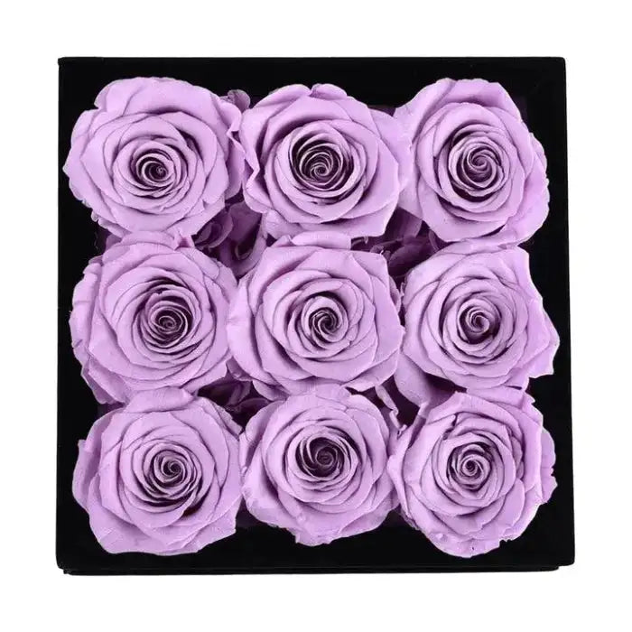 Rose Forever - Essential Black Velvet Lilac,Perfect Gift Preserved Rose. - MaribelaShop2